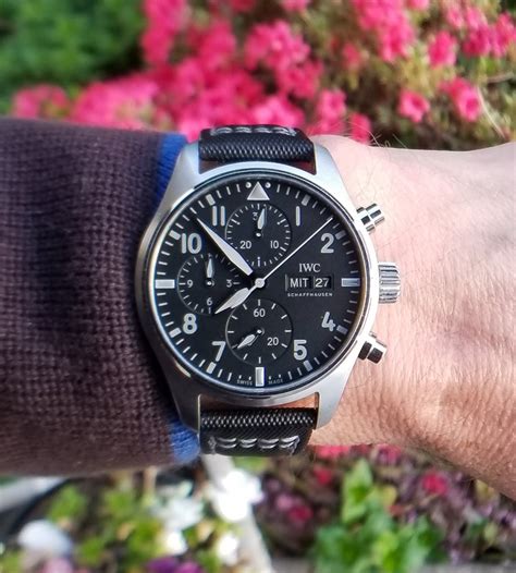 iwc pilot chronograph watch|iwc pilot chronograph review.